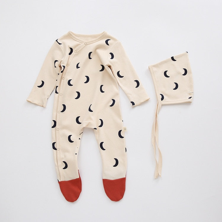 Printed Sleep Suit with Contrast Feet