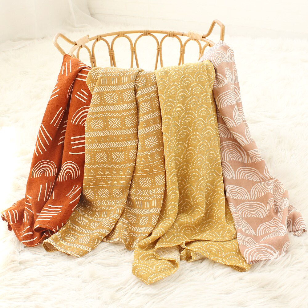 Boho Printed Swaddle Blankets