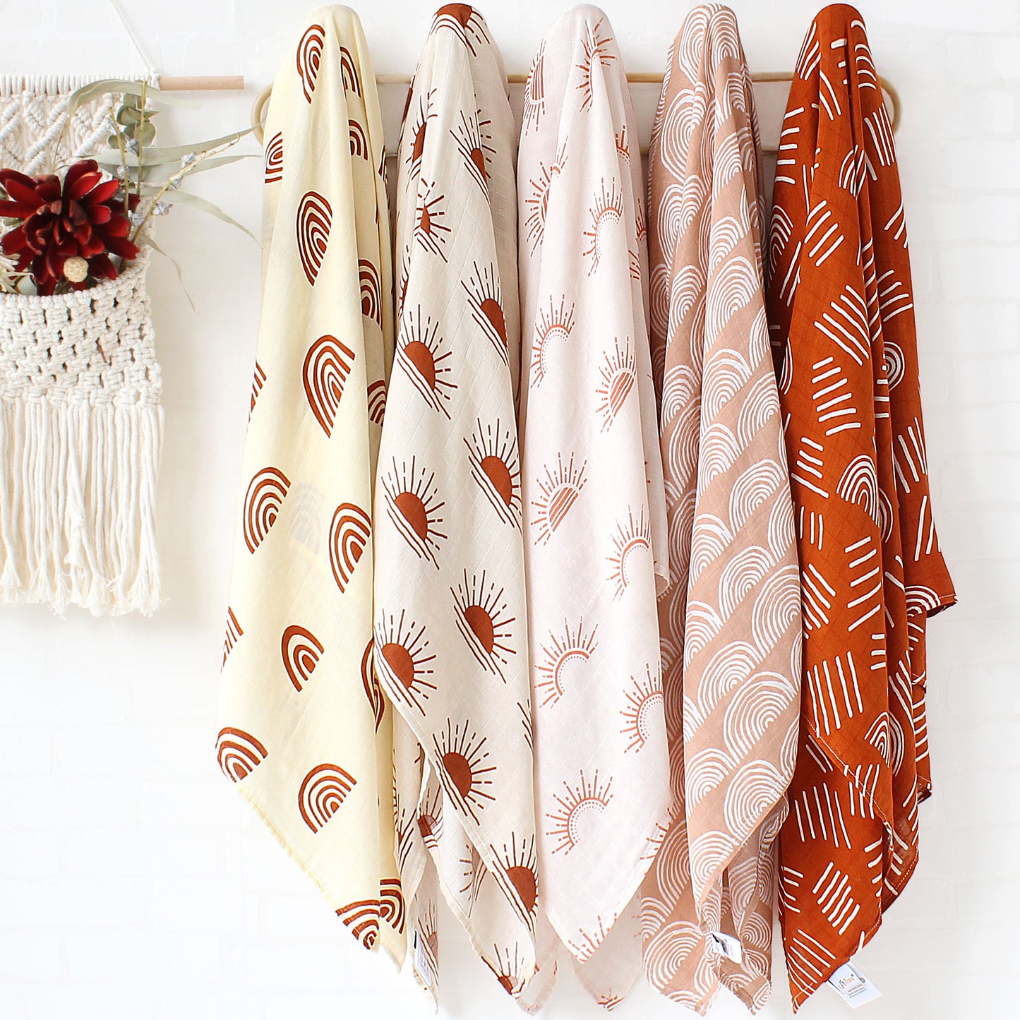 Boho Printed Swaddle Blankets