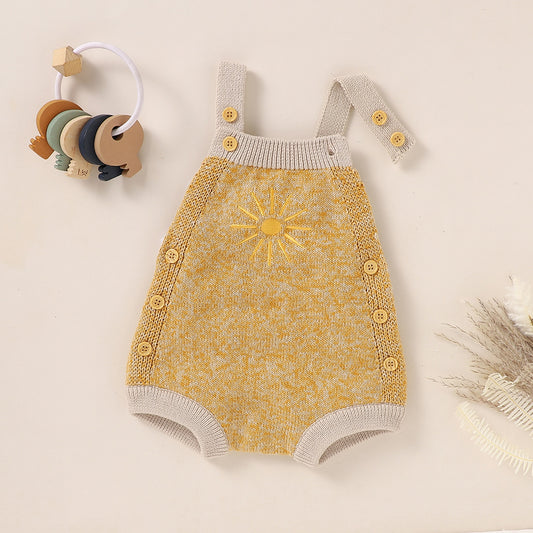 Sunset Embroidered Overalls