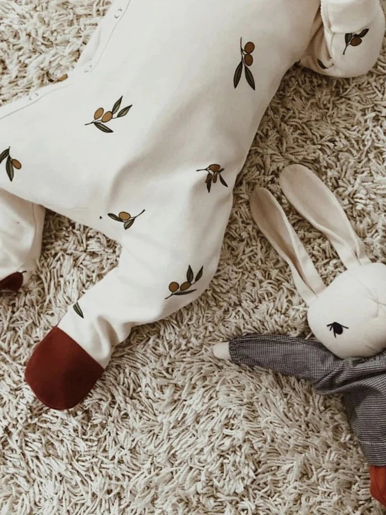 Printed Sleep Suit with Contrast Feet