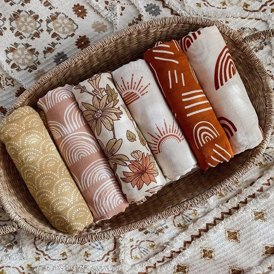 Boho Printed Swaddle Blankets