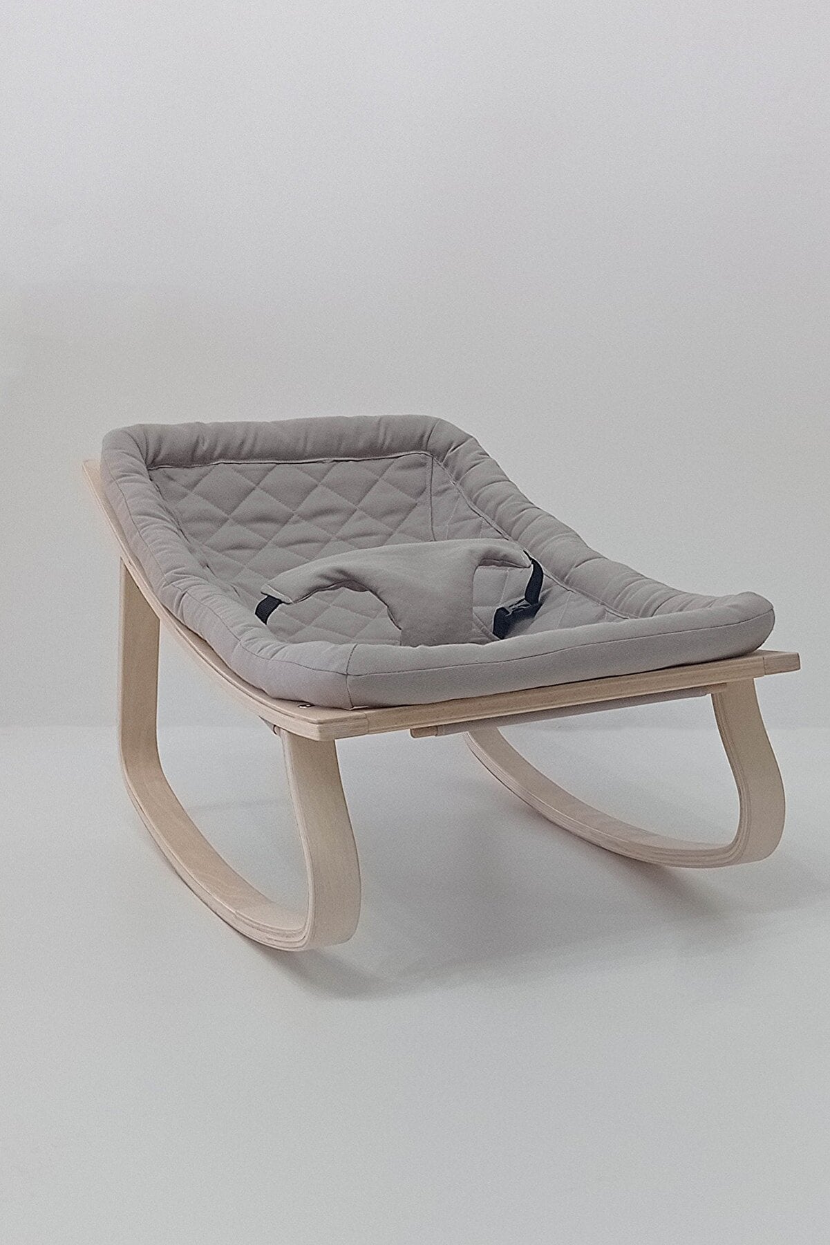 Natural Wooden Rocking Baby Bouncer